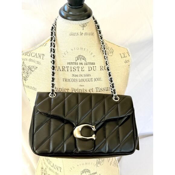 Coach Handbags - Coach Tabby Shoulder Bag 26 With Pillow Quilting silver/Black NWT